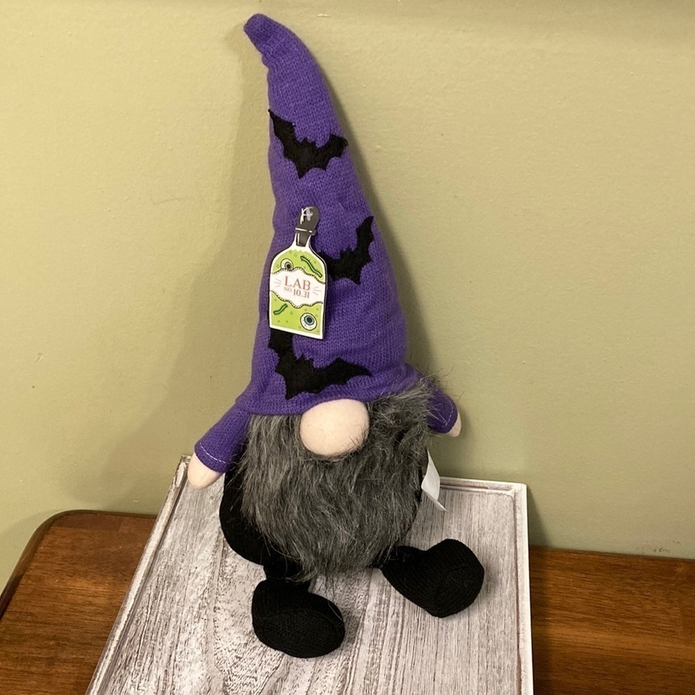 LAB NO. 10.31 Plush Purple and Black BAT GNOME NWT